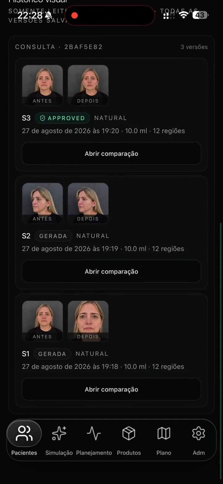 Prévia: Cada caso continua depois do procedimento